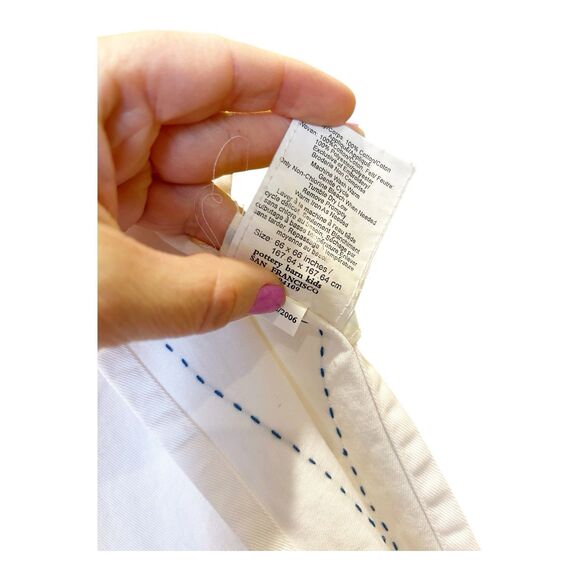 Pottery Barn Kids Christmas Tree Appliqué Square Tablecloth Felt Sz 66” X 66” - Picture 6 of 6